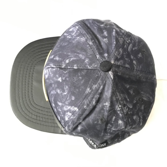 NWOT CAYLER & SONS NOMERCY 100% Cotton Snapback Cap Hat Black Faux Leather Brim - Picture 5 of 11